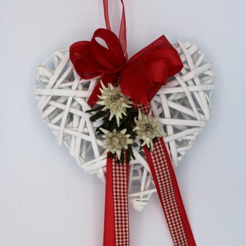 Cuore midollino bianco medio