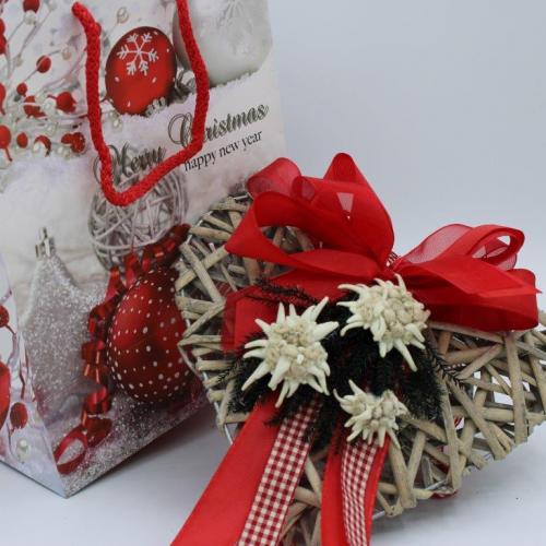 CUORE 3 STELLE ALPINE + BORSA NATALE